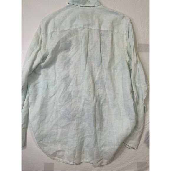 Robert Graham Men’s Embroidered Linen Button-up Shirt, size L - Picture 11 of 12